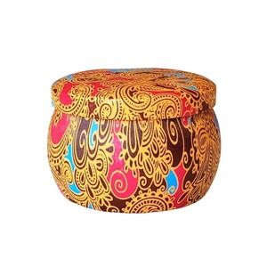 100% Soy Wax Candle Lemon Scented Tin Gift‎ Bohemian Self Care Relaxing Calming